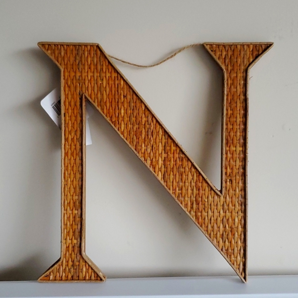 LETTER N  WOOD WALL DECOR